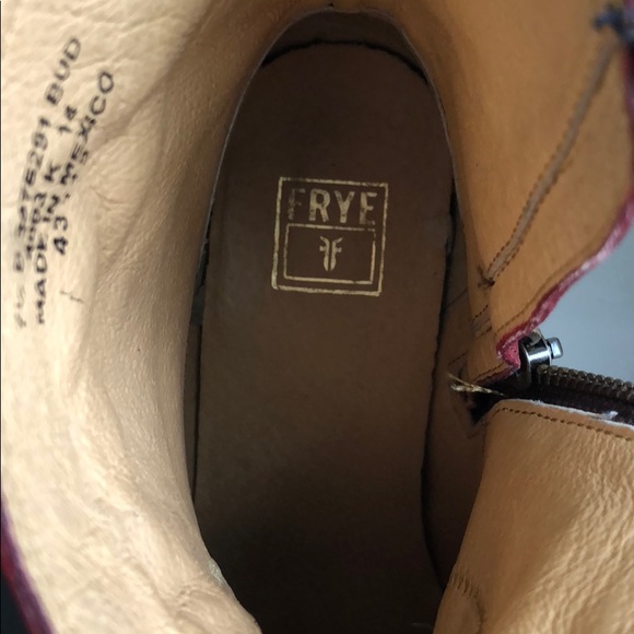 Frye Red Leather Boots- size 7.5 - Picture 6 of 8